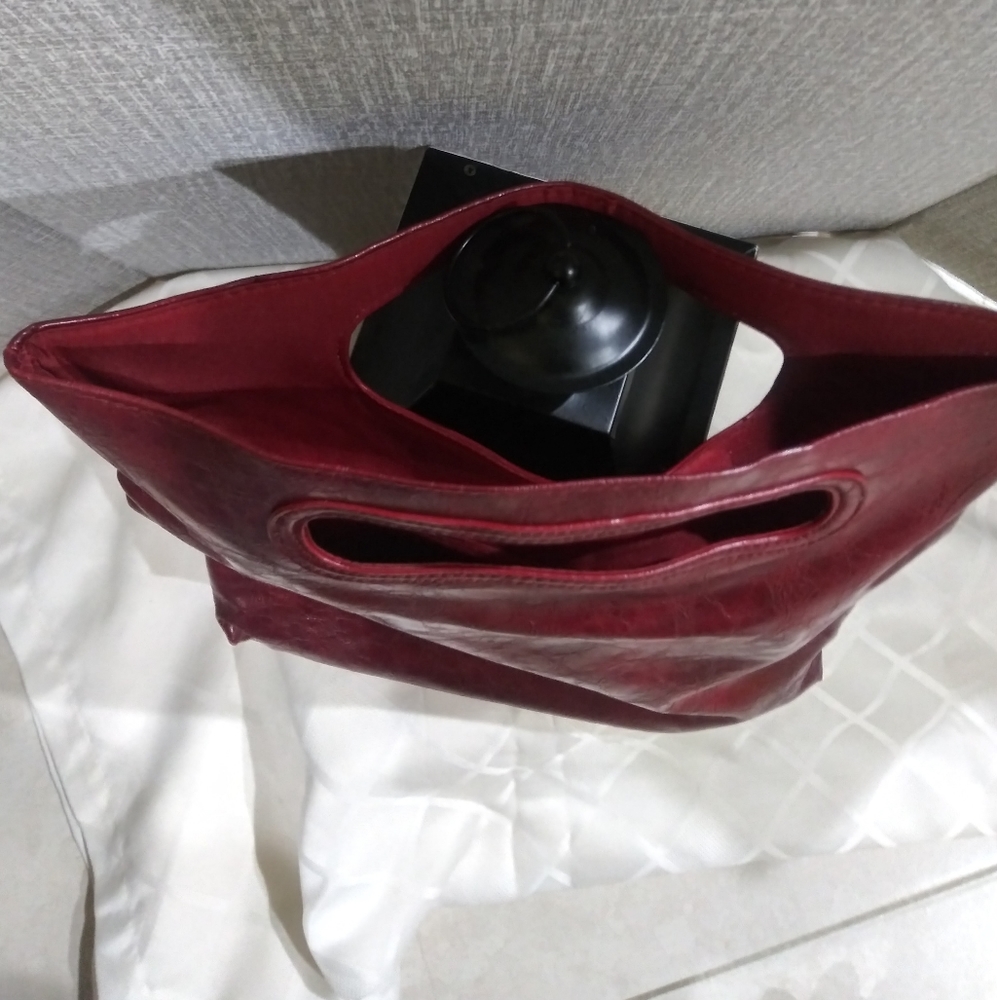 Red clutch purse